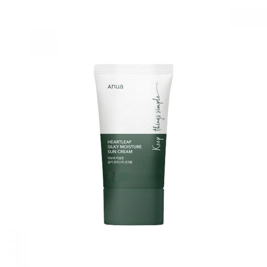 ANUA Heartleaf Silky Moisture Sun Cream (50ml) - Asiena Beauty