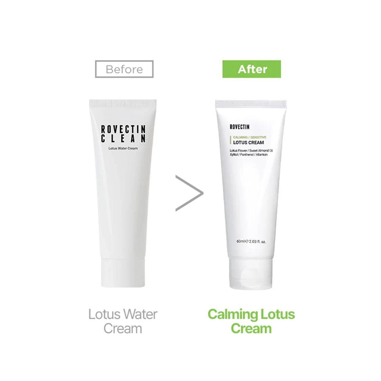 ROVECTIN Calming Sensitive Lotus Cream (60ml) - Asiena Beauty