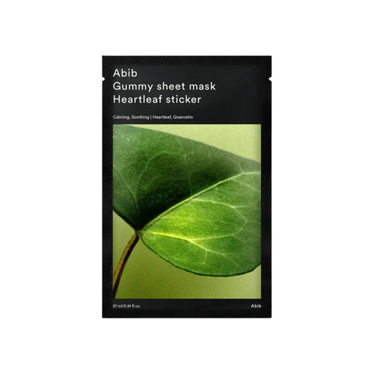 ABIB Gummy Sheet Mask Heartleaf Sticker (1pc) - Asiena Beauty