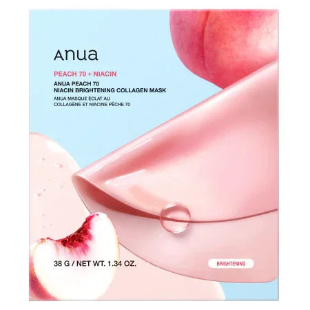 ANUA Peach 70 Niacin Brightening Collagen Mask (1pc)