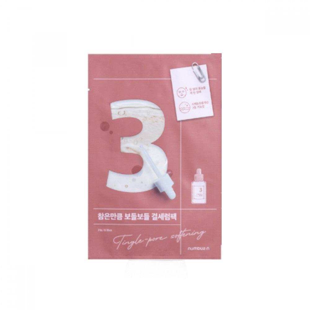 NUMBUZIN No.3 Tingle-Pore Softening Sheet Mask (1pc) - Asiena Beauty