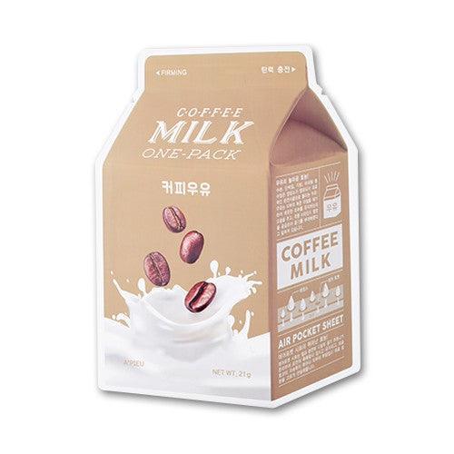 A'PIEU Milk One Pack Sheet Mask - Coffee (1pc) - Asiena Beauty