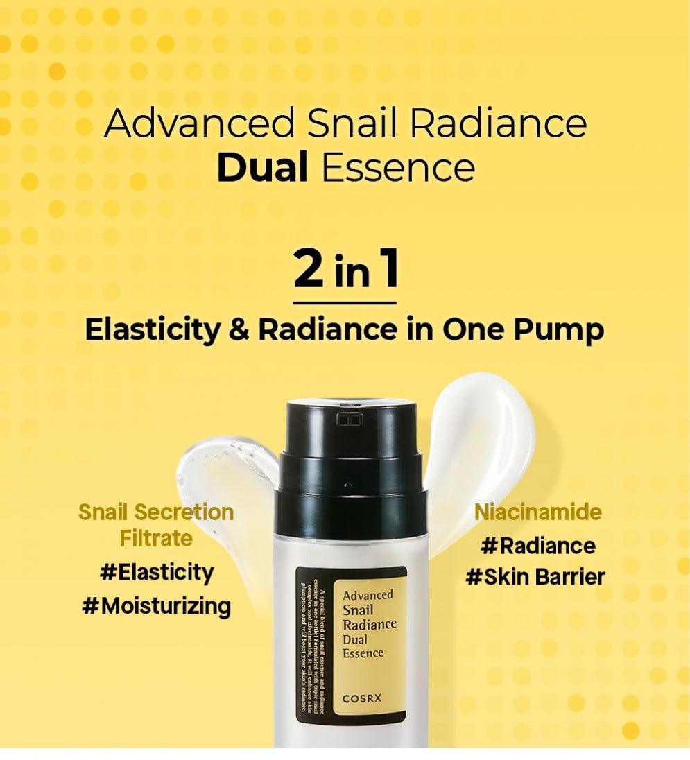 COSRX Advanced Snail Radiance Dual Essence (80ml) - Asiena Beauty