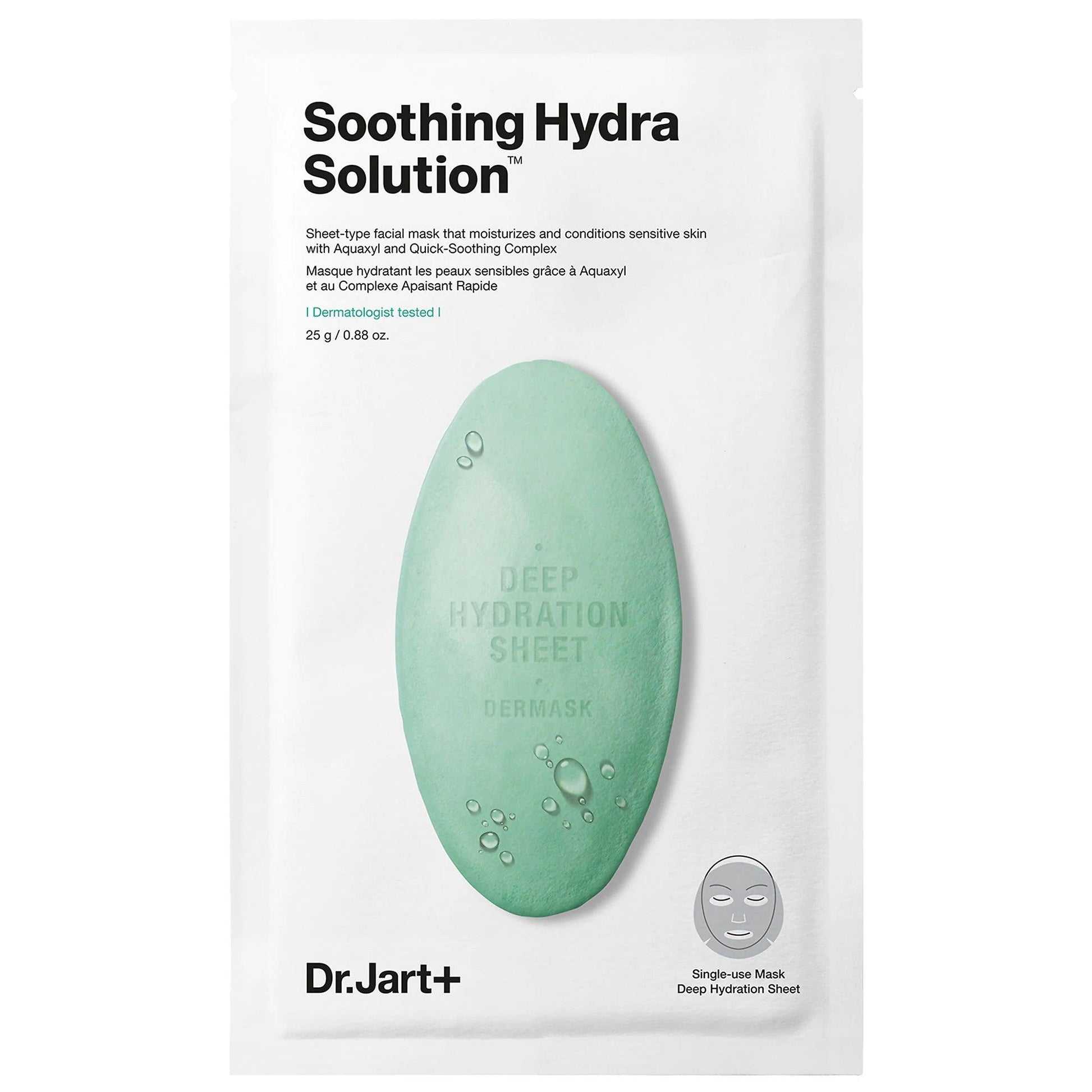 DR. JART+ Dermask Water Jet Soothing Hydra Solution Sheet Mask (1pc) - Asiena Beauty