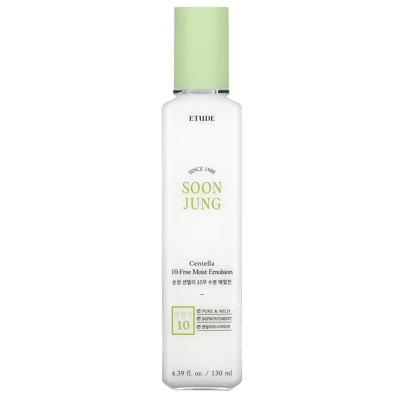 ETUDE SoonJung Centella 10-Free Moist Emulsion (130ml) - Asiena Beauty