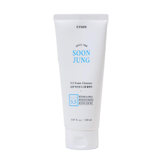 ETUDE SoonJung pH 5.5 Foam Cleanser (150ml) - Asiena Beauty