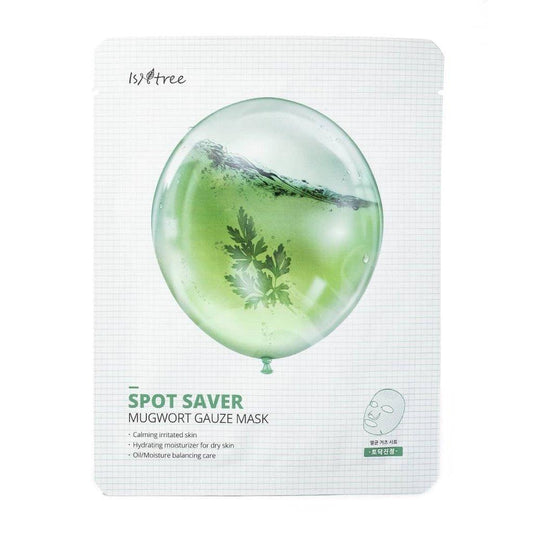 ISNTREE Spot Saver Mugwort Gauze Mask (1pc) - Asiena Beauty